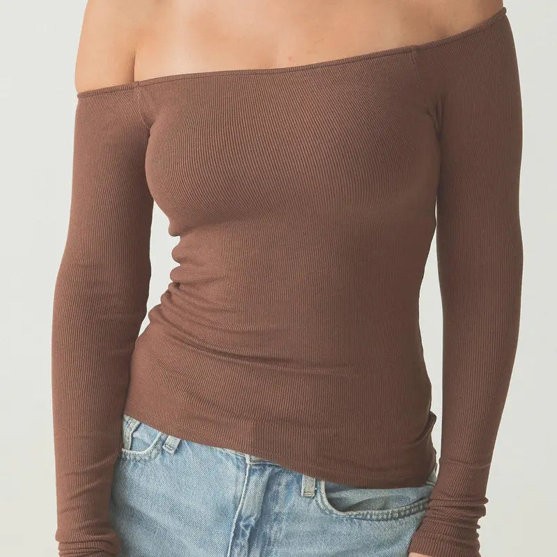 Brighton Off-Shoulder Bodysuit