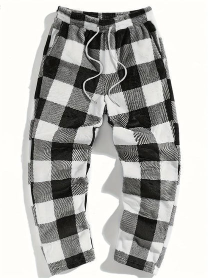 Women’s Plaid Wide Leg Bow Tie Pants