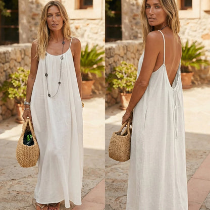 Velure Open Back Maxi Dress