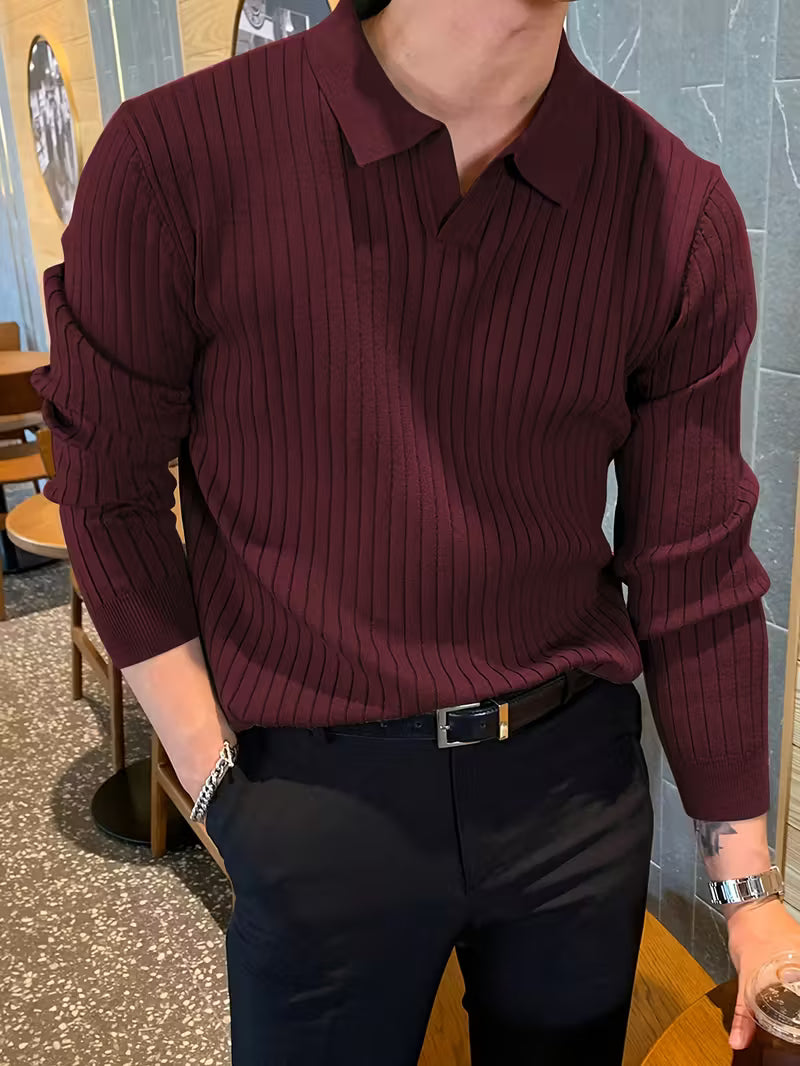 Louvre V-Neck Knit Pullover