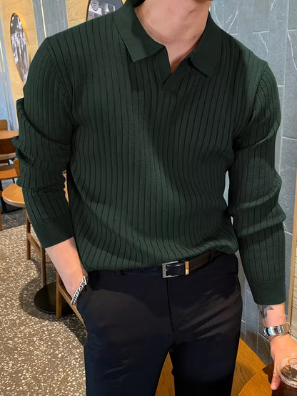 Louvre V-Neck Knit Pullover