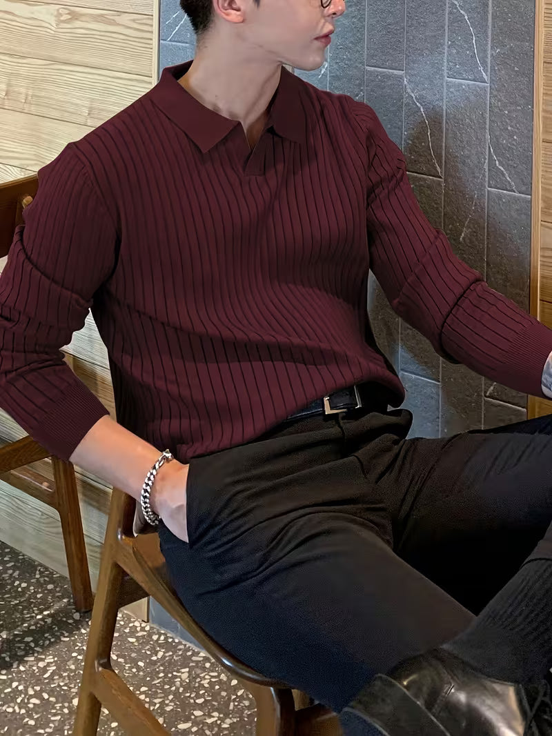 Louvre V-Neck Knit Pullover