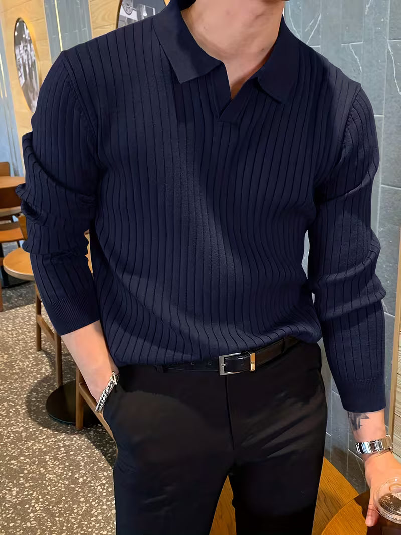 Louvre V-Neck Knit Pullover