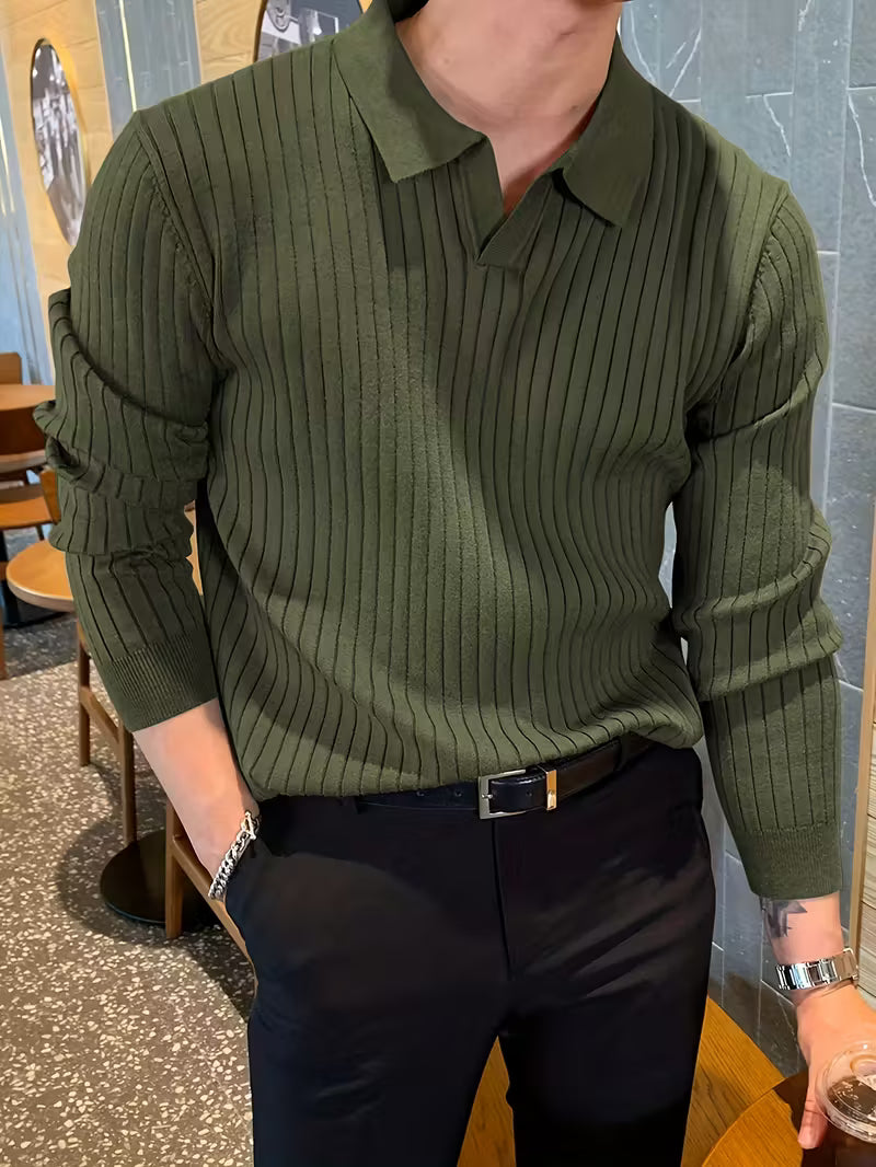 Louvre V-Neck Knit Pullover