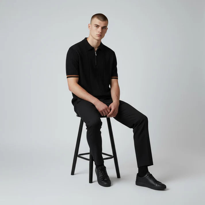Elite Zip-Collar Polo